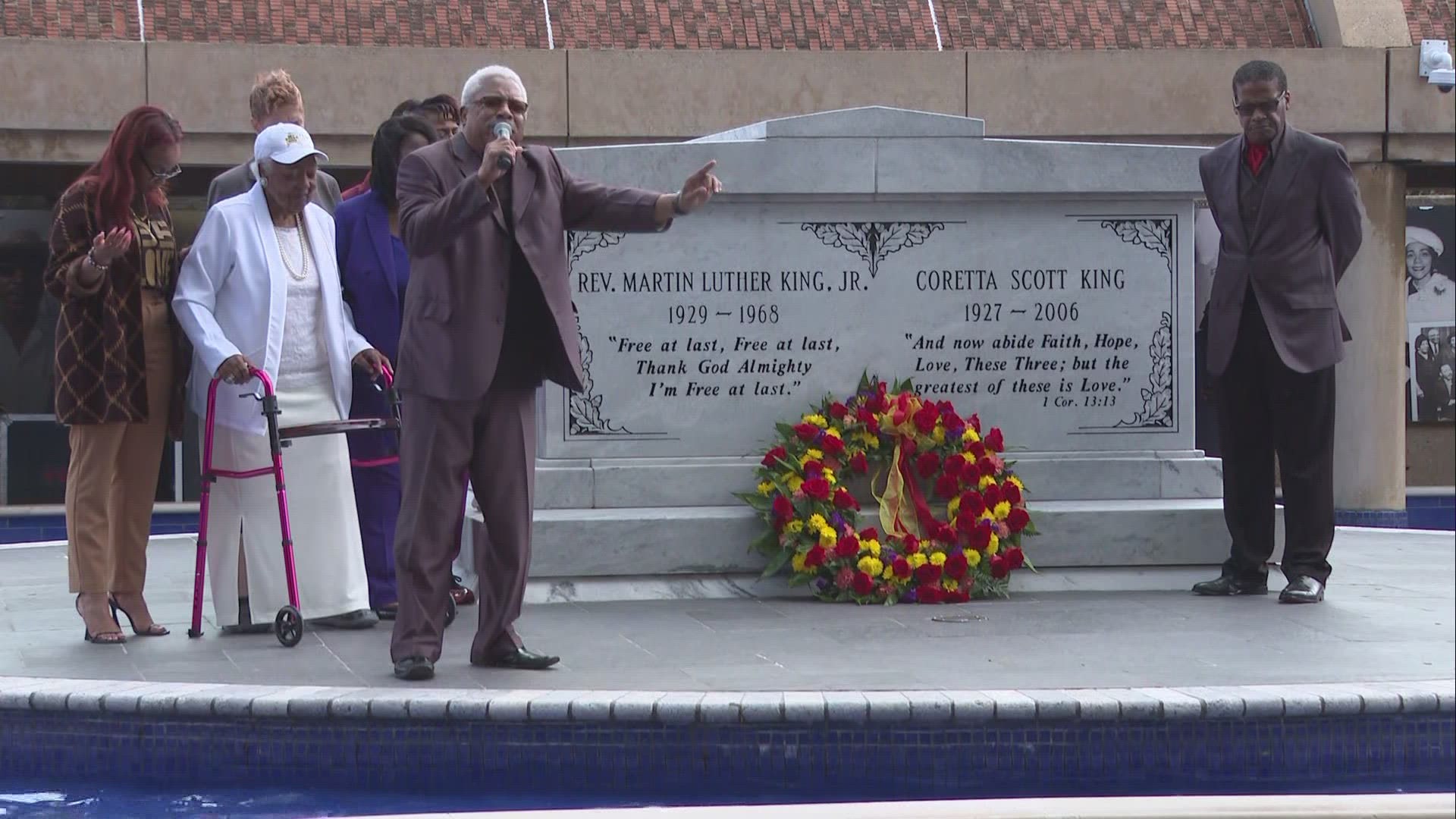 Wreath-laying ceremony honors Dr. Martin Luther King Jr., 55 years after  assassination