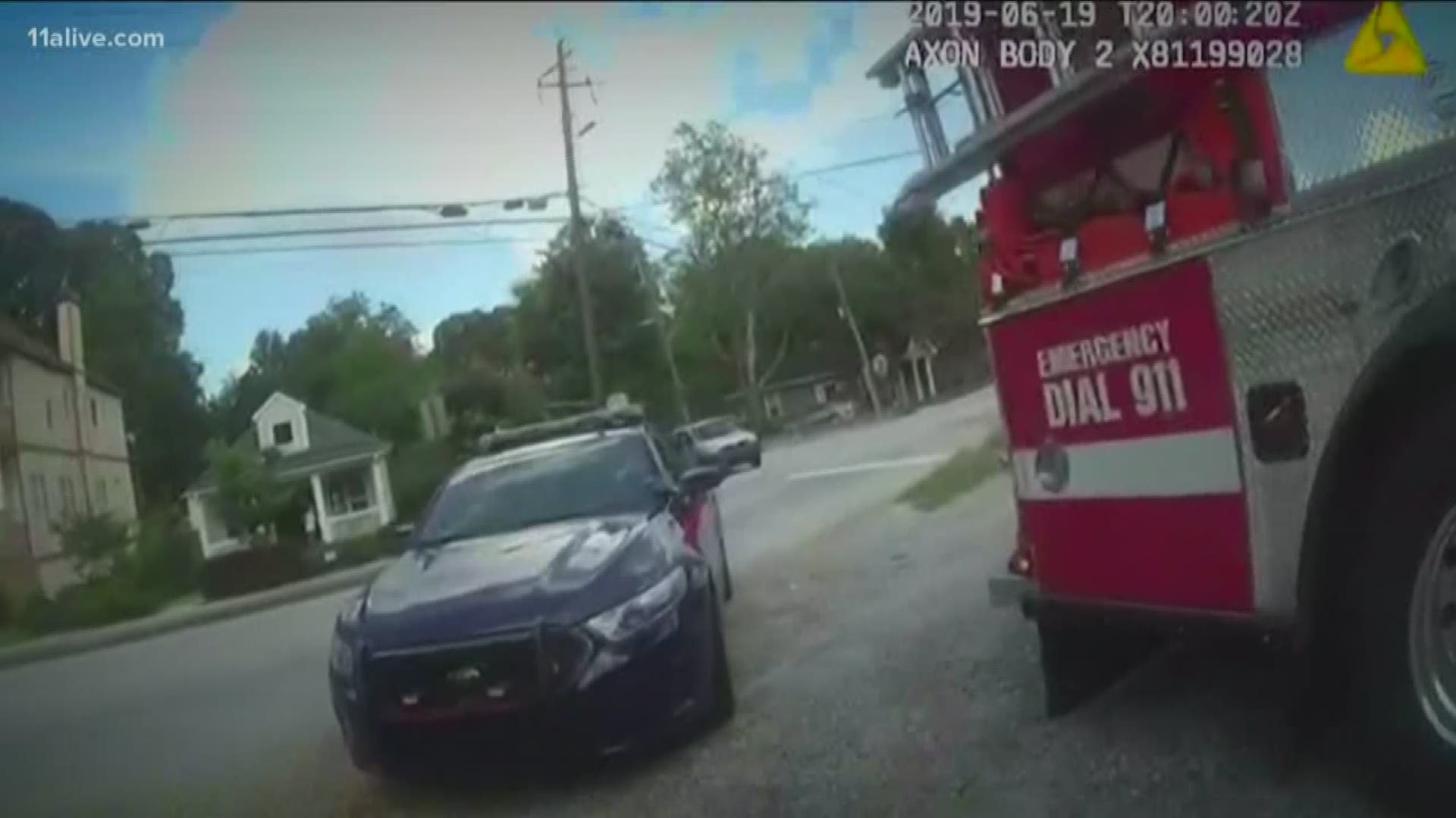 The Atlanta Police officer was fired after investigators saw the video and heard her response.