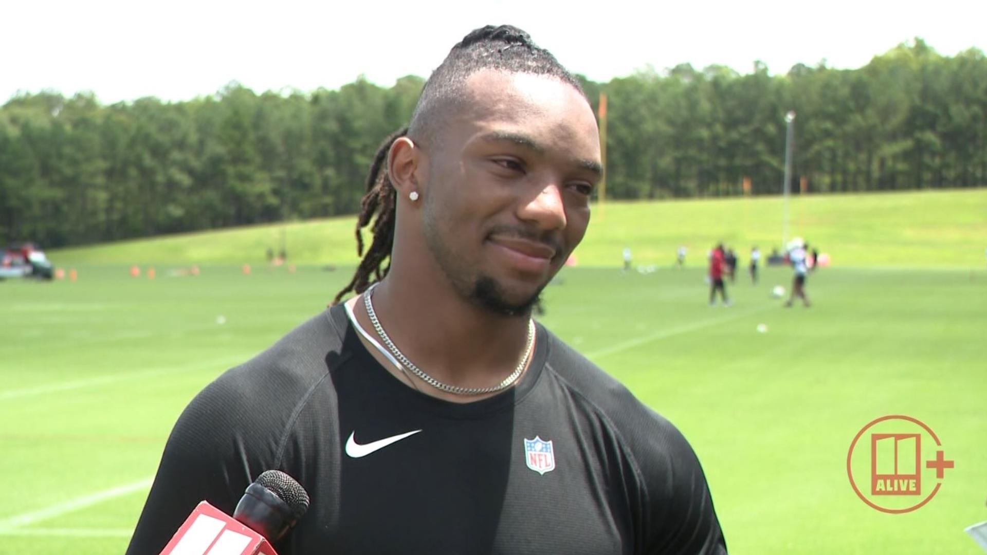 Last year's first-round pick, Bijan Robinson, is ready for his second season with the Falcons.