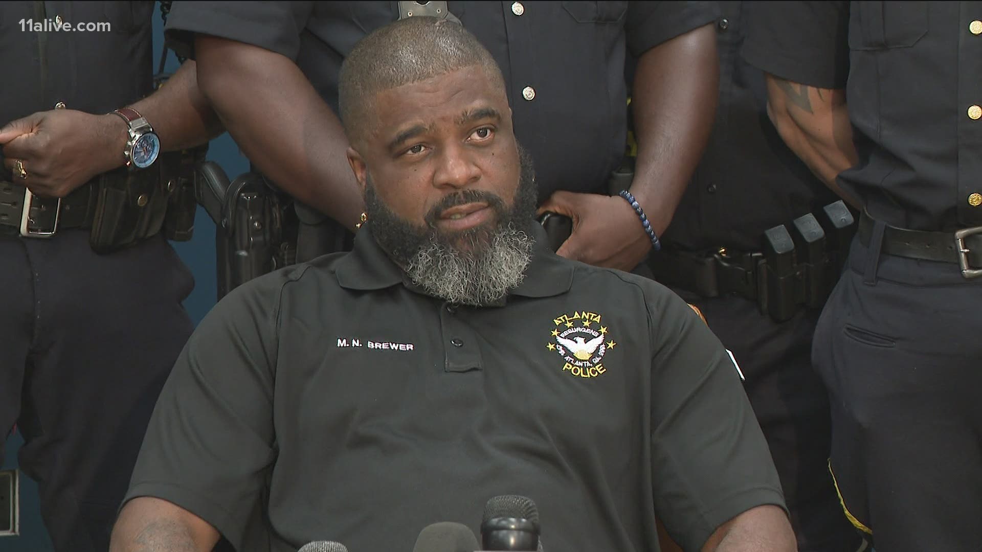Atlanta police officer max brewer said the last 12 months of recovery have taken a toll on him physically and mentally.