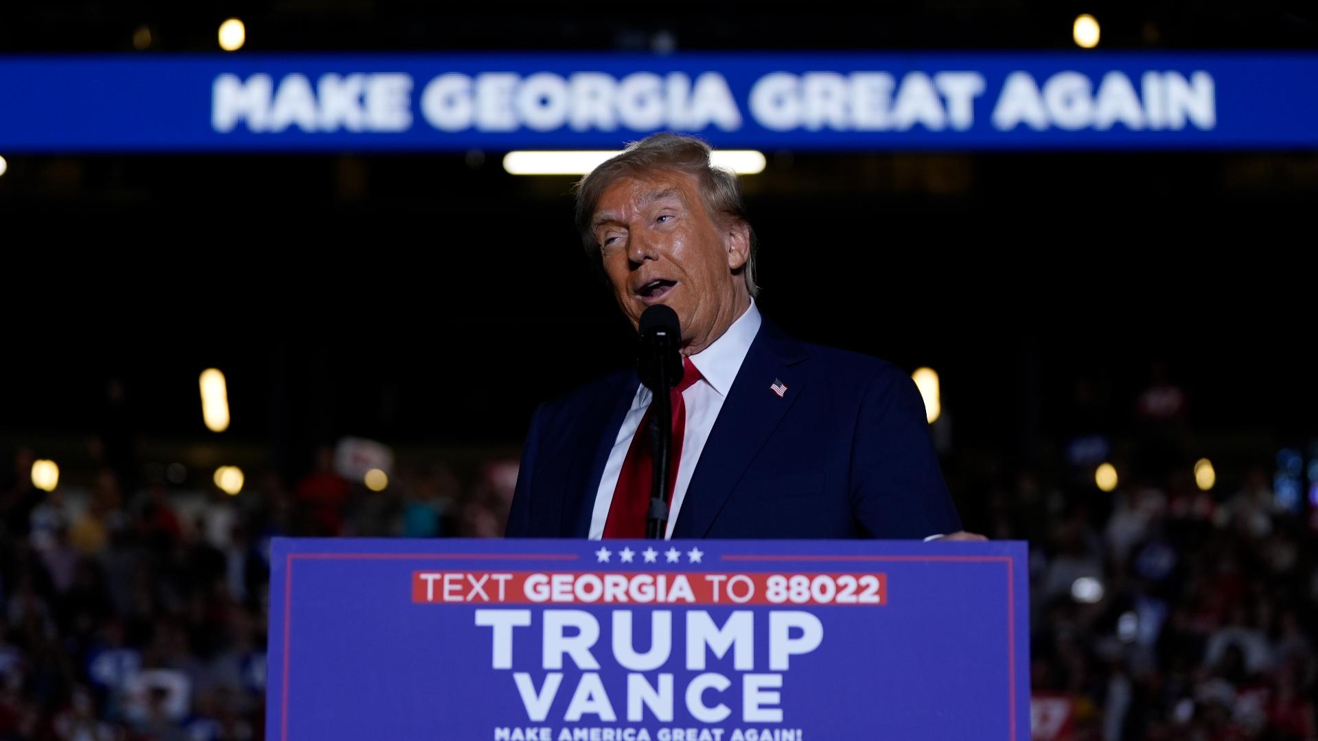 The former president concluded his rally at Georgia Tech in midtown Atlanta by urging his supporters to turn out to the polls