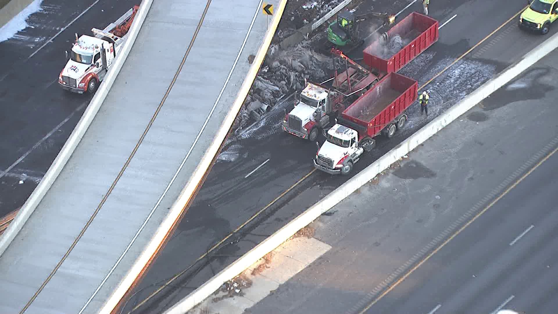 Fire at bridge I-75 and 285 in Cobb County | Atlanta Traffic GDOT ...