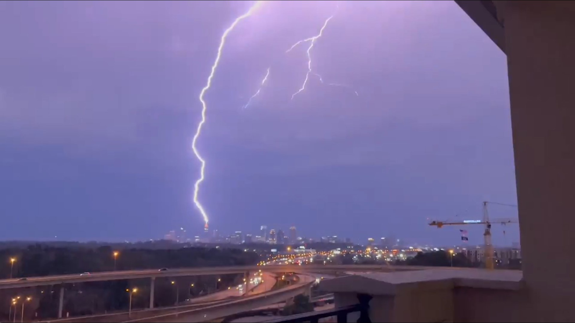 Photos: Intense lightning strikes during severe storms March 16 ...