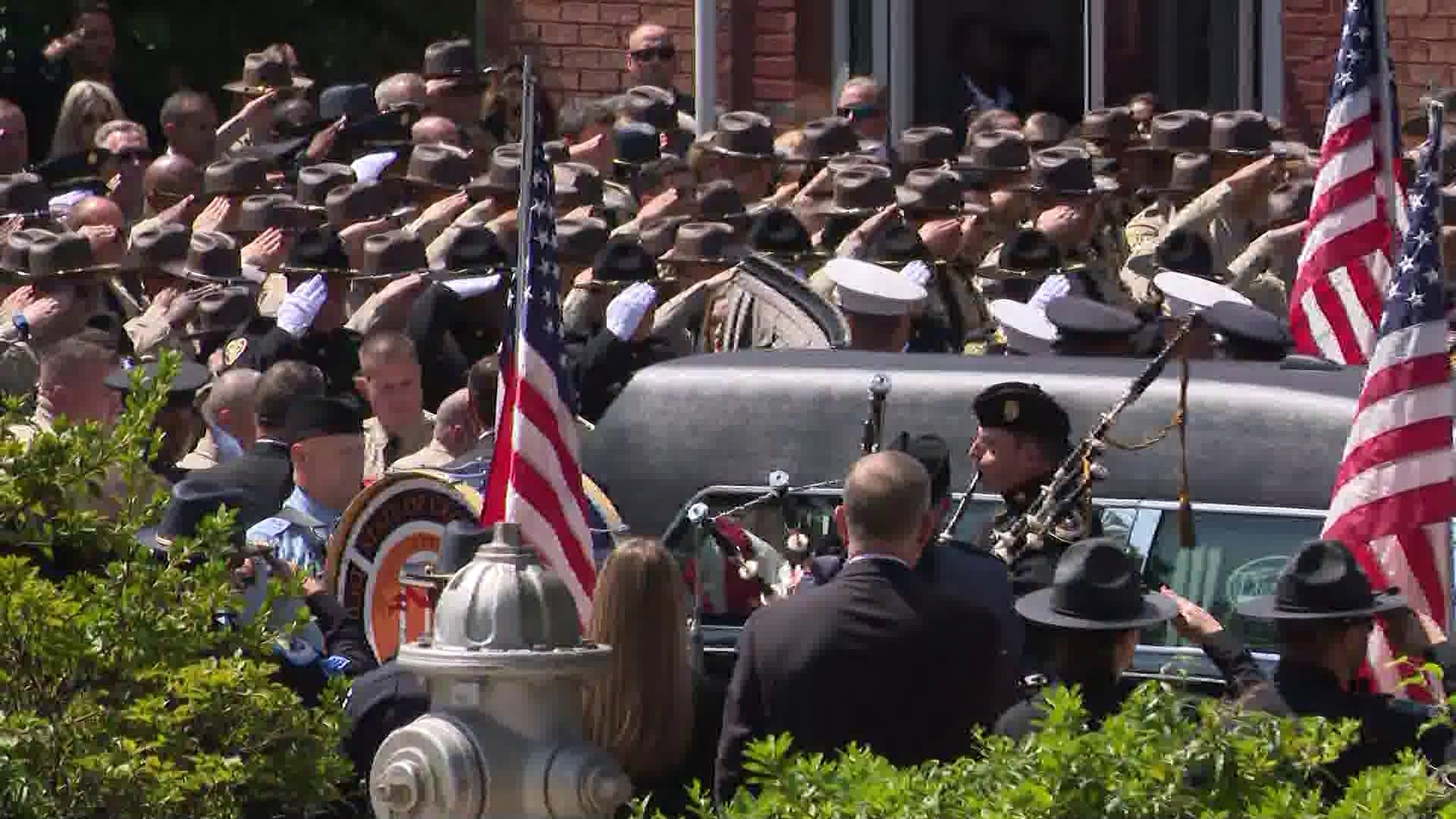 Procession for Cobb County Deputy Jonathan Koleski | 11alive.com