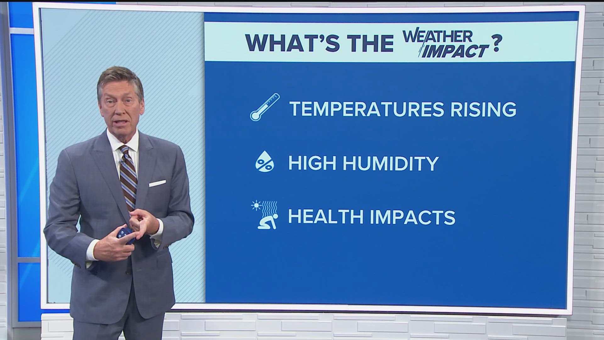 Thursday's heat advisory has been expanded to include Atlanta. We are under a multi-day Weather Impact Alert due to the high heat.