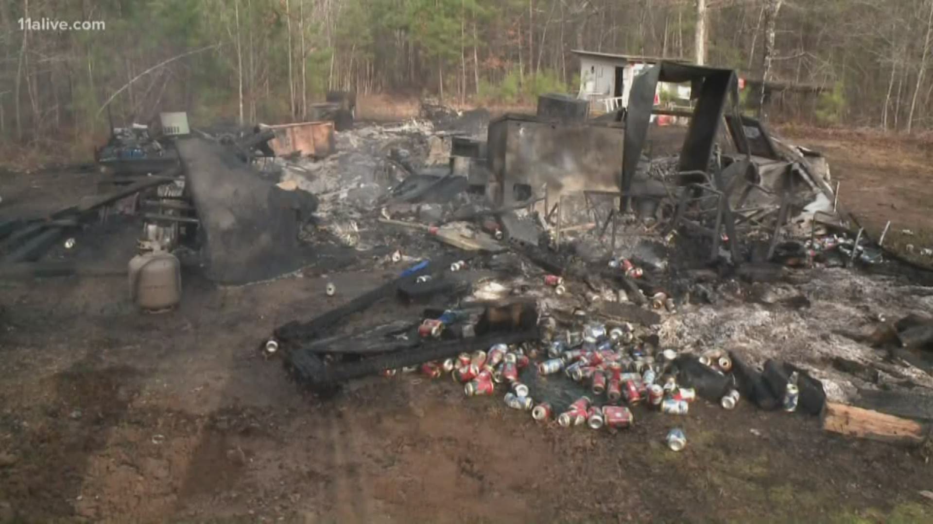 A house fire killed one man in Coweta County, officials said. The fire chief said the driveway's terrain made it difficult for equipment to get to the house.
