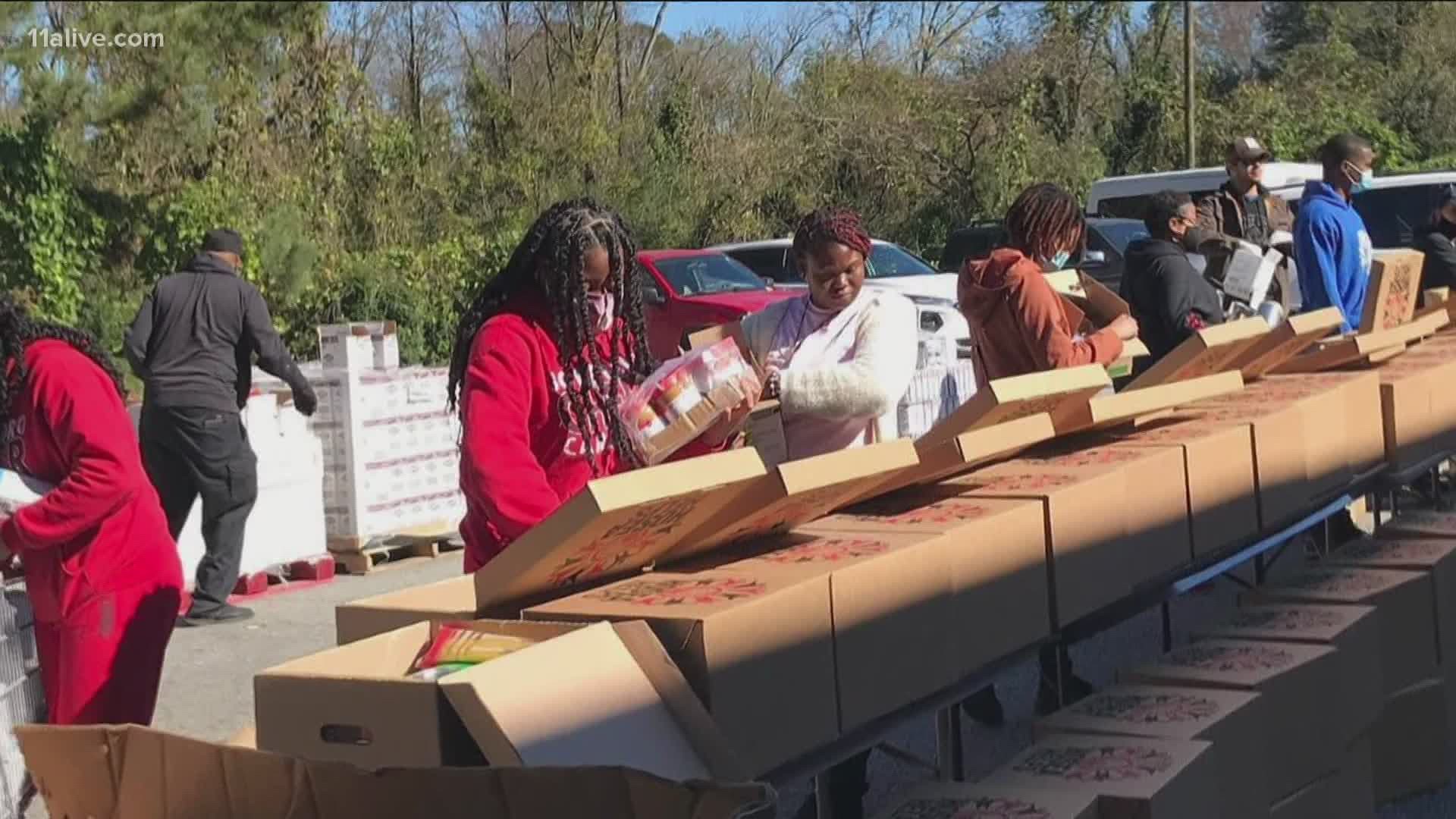 The beloved Atlanta tradition, this pandemic year, will offer boxes of food to those who line up outside the Georgia World Congress Center.