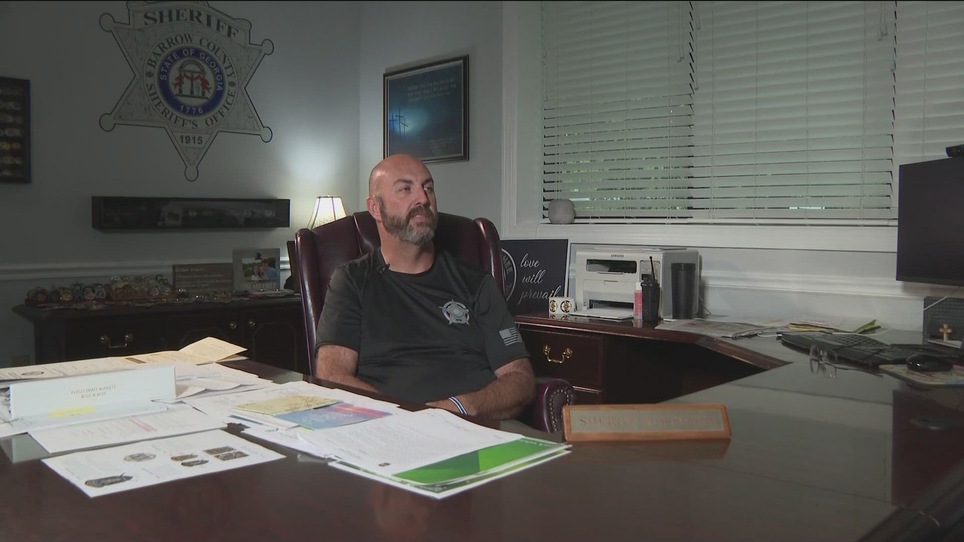 Barrow County Sheriff Jud Smith sat down with 11Alive and described the horror that took place inside Apalachee High School.