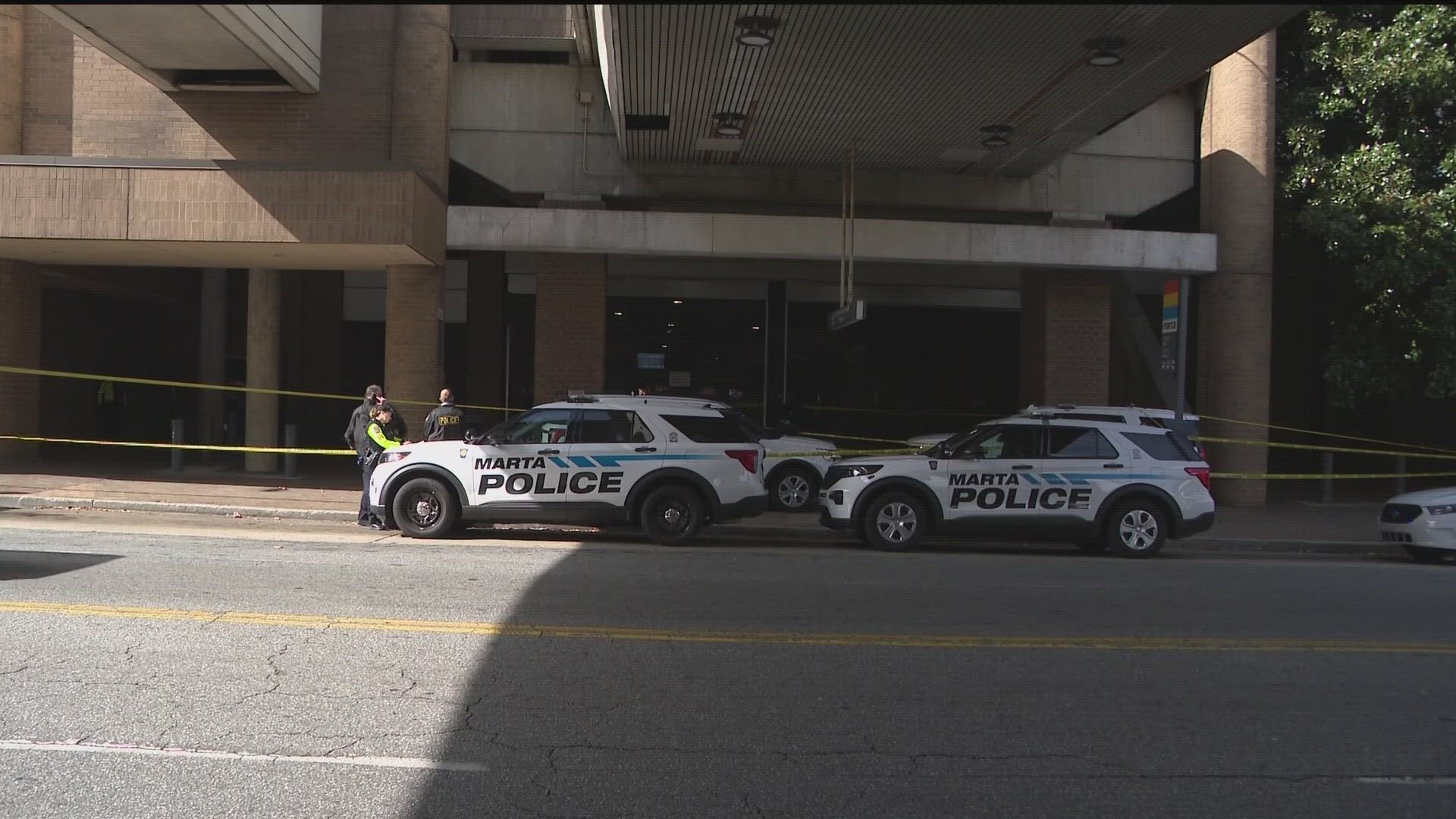 A person is now in custody after a man was killed in a shooting reported at the Georgia State MARTA station Tuesday afternoon, according to police.