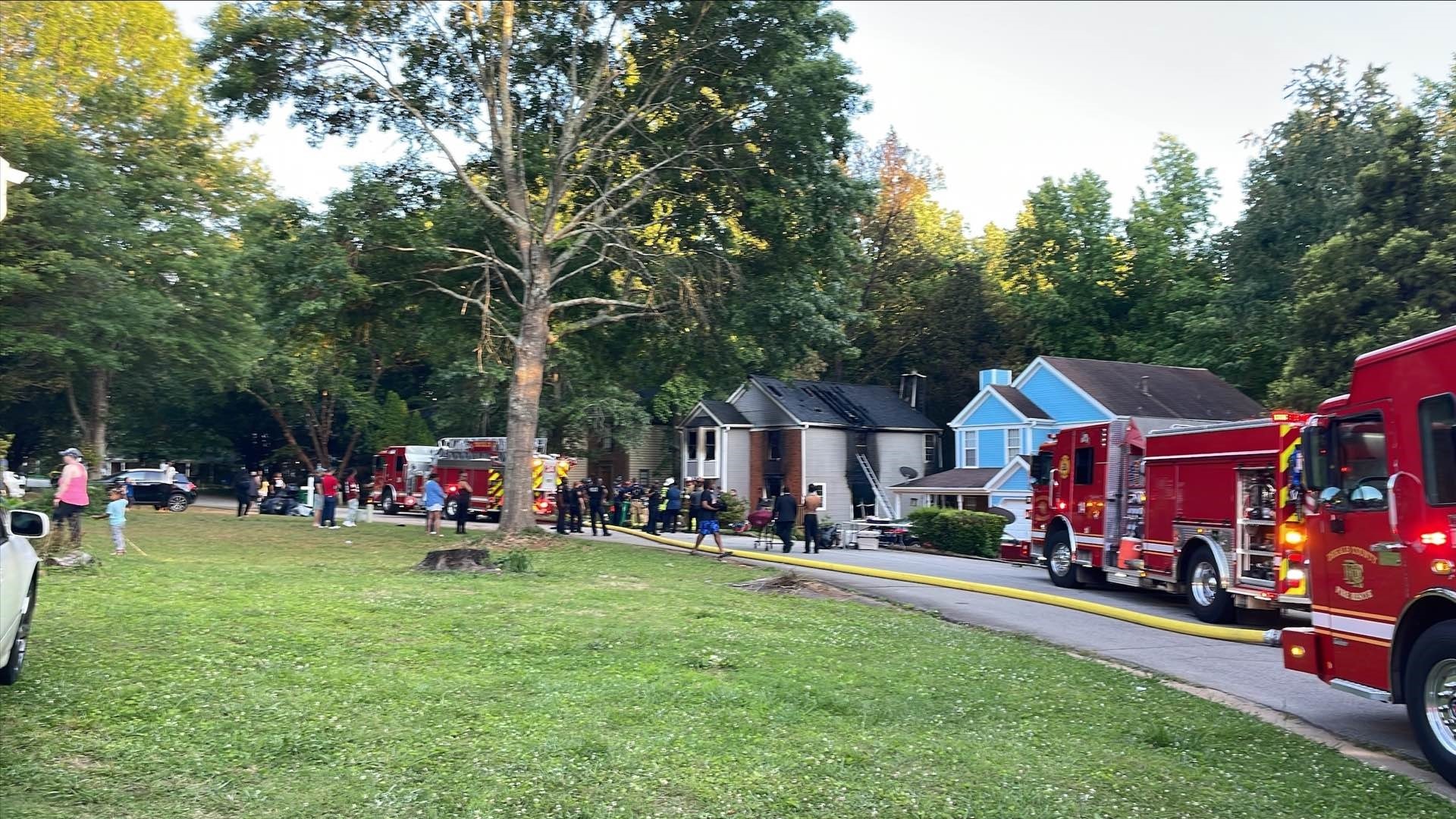 DeKalb County Fire Rescue said an elderly man is dead. A fire broke out at a two-story home, leaving crews to investigate.