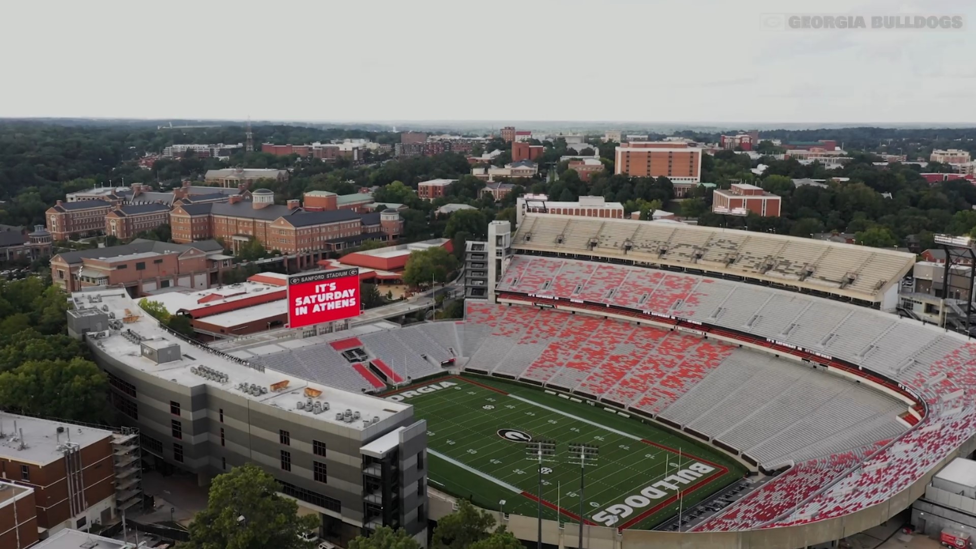 UGA officials said the stadium has been undergoing a two-phase $68.5 million upgrade.  Phase one will be unveiled during the Dawgs' home opener against UT Martin.
