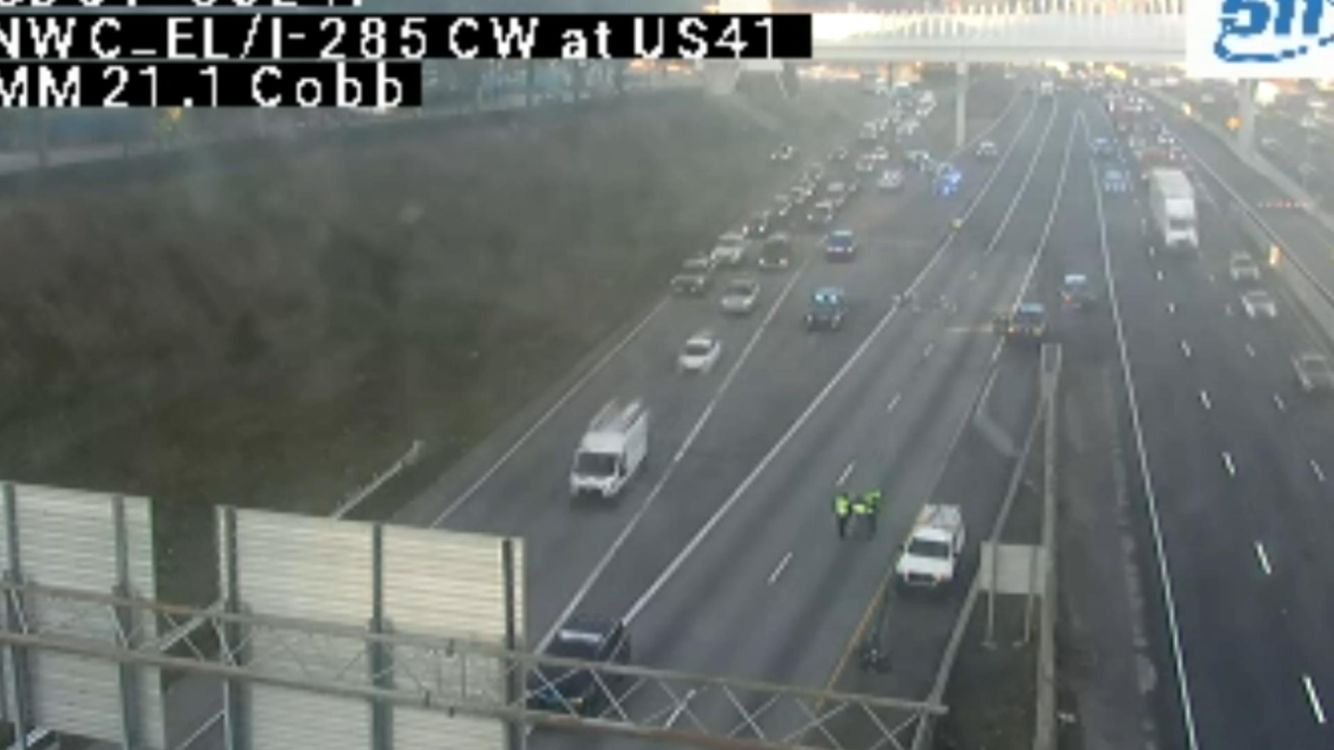 TRAFFIC: Lanes reopen on I-285 near Truist Park after crash caused long ...