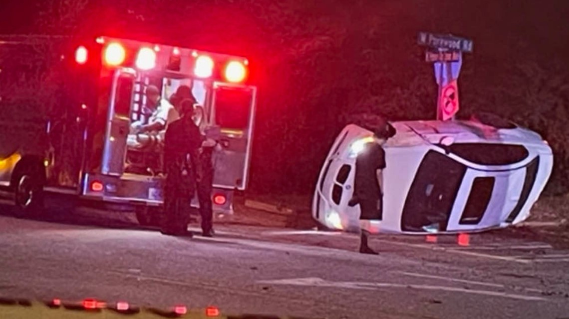 Driver trapped in car after head-on crash in DeKalb County
