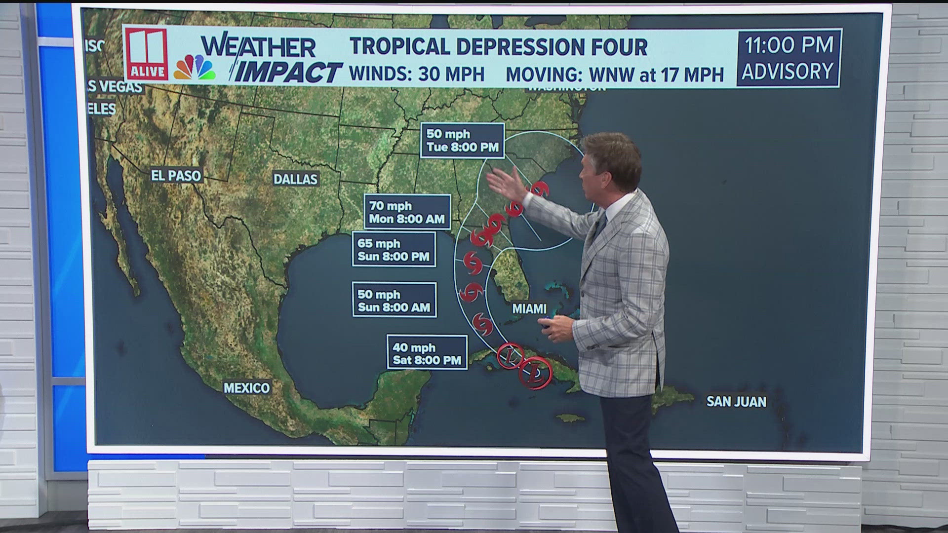 Will tropical depression four affect north Georgia? Our chief meteorologist Chris Holcomb explains.