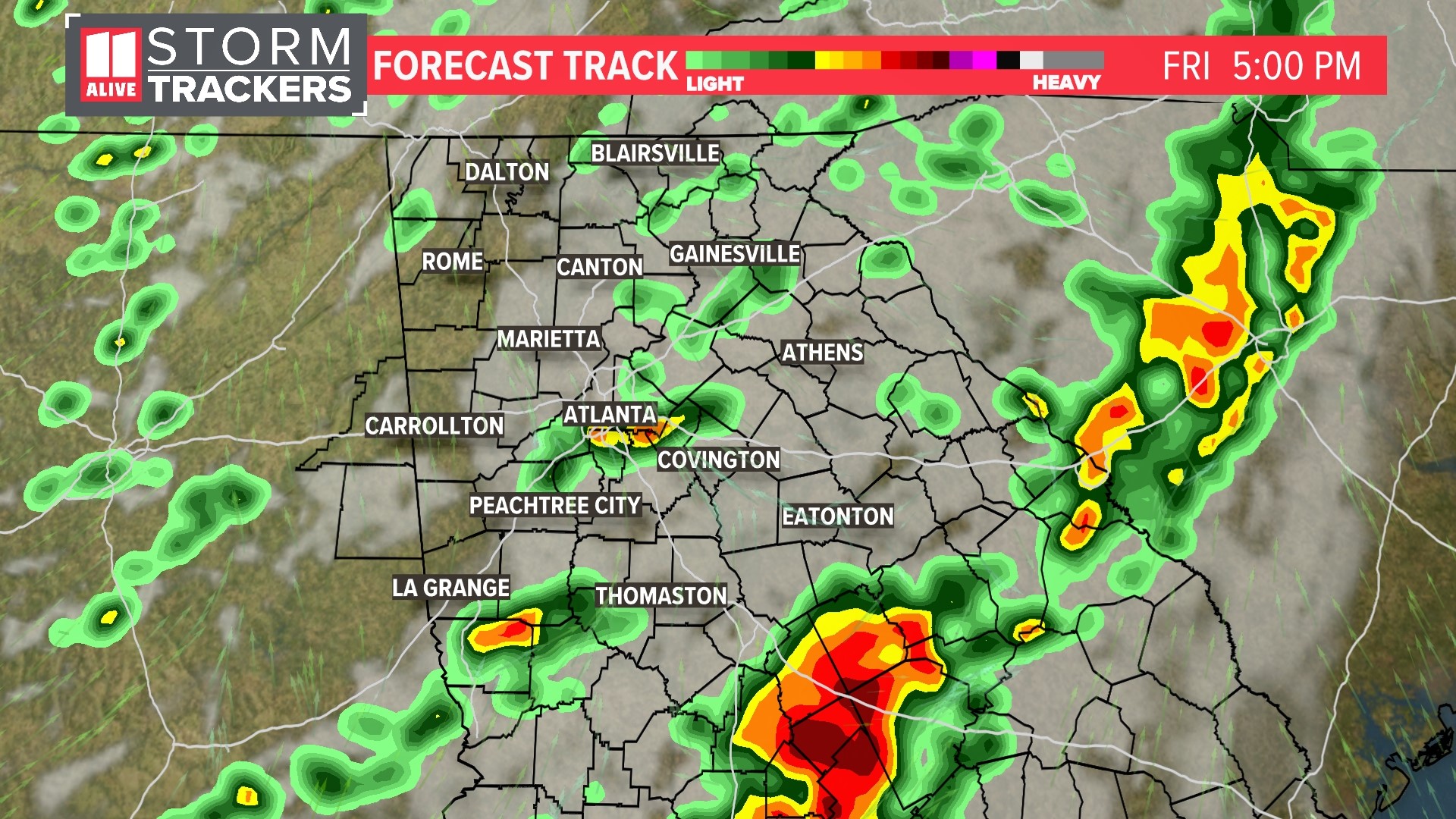 Atlanta Georgia weather this weekend | Storms possible | 11alive.com