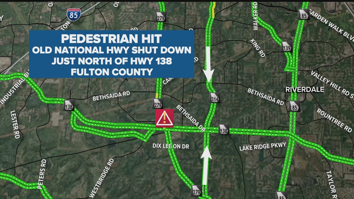 Pedestrian killed after being hit by vehicle on Old National Highway in ...