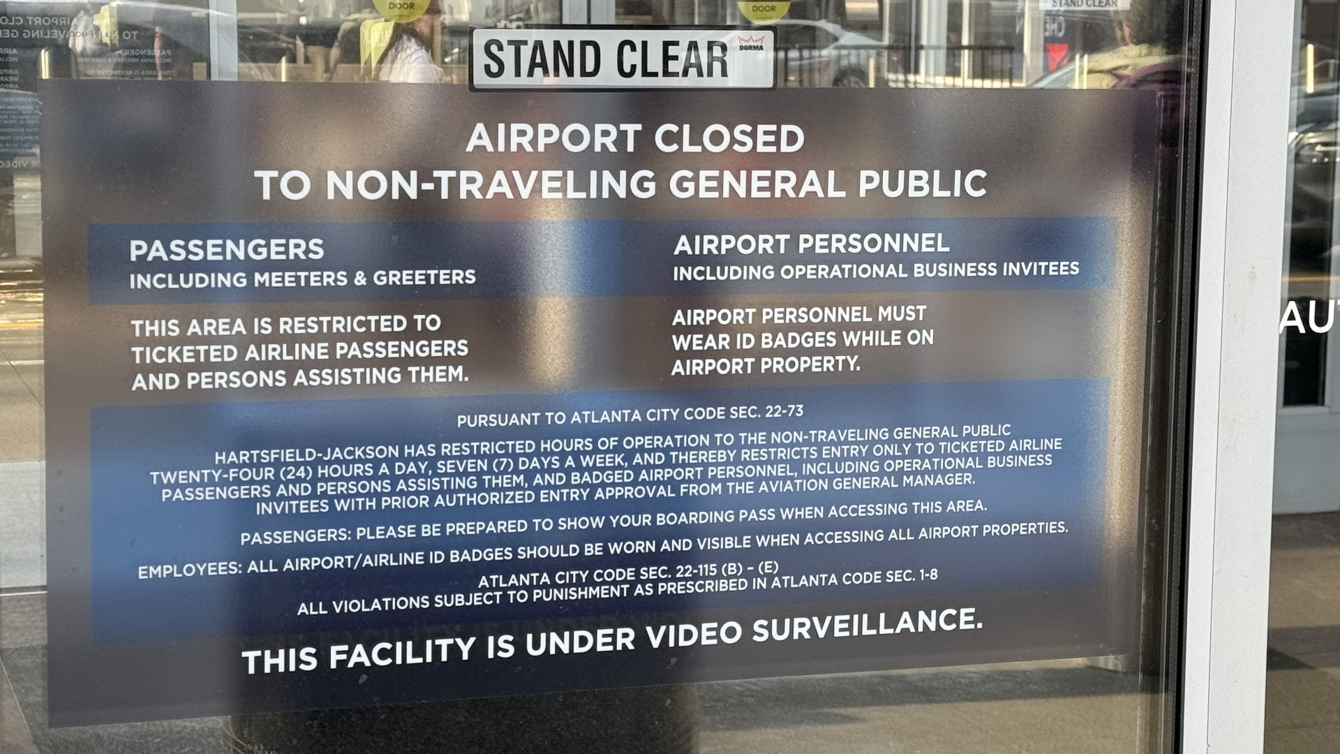 Atlanta Airport new access restrictions now in effect | Details ...