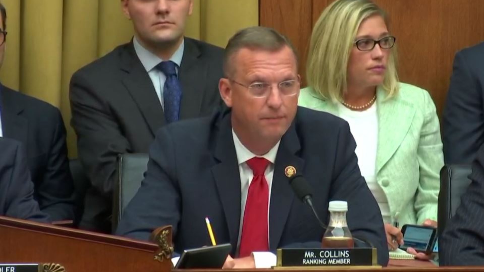 Georgia Rep. Doug Collins, a Republican, is the ranking member of the House Judiciary Committee, and gave opening remarks on behalf of the minority on Wednesday before special counsel Robert Mueller testified before members of Congress.