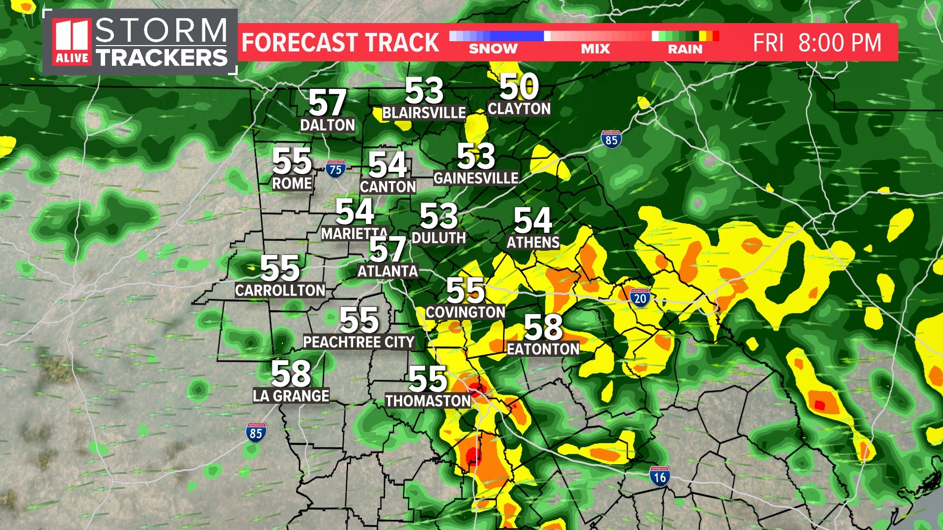 Rain returns to Atlanta for fifth straight Friday | 11alive.com
