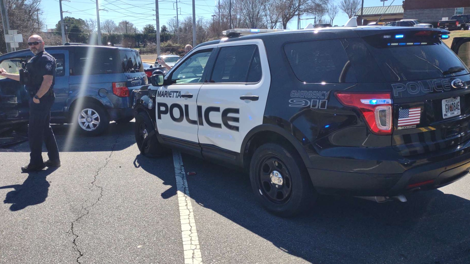 Marietta Police chase, driver rams into cars in stolen SUV | 11alive.com