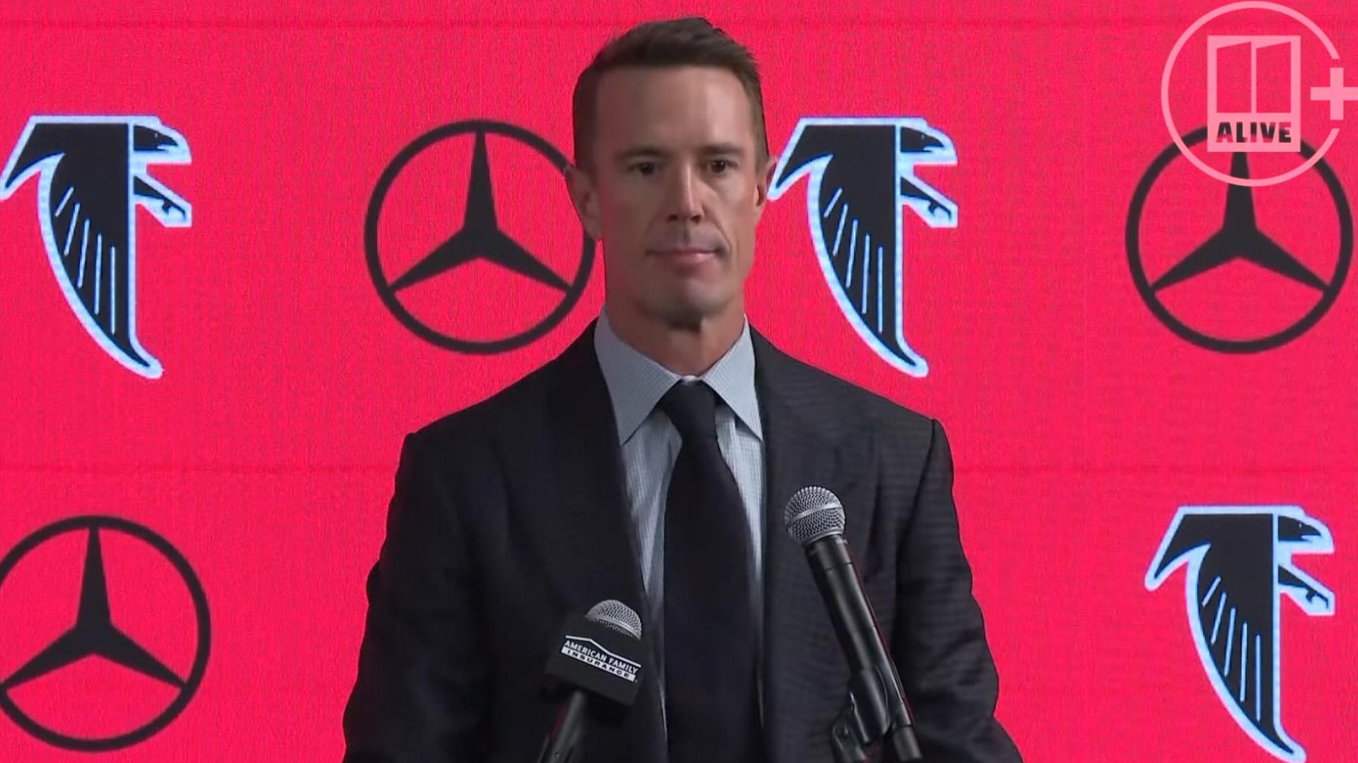 Matt Ryan, the team's quarterback from 2008-2021, will be inducted into the Ring of Honor at halftime