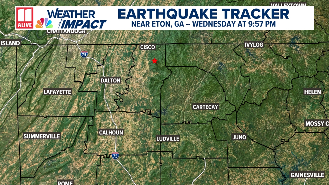 Magnitude 2.4 earthquake reported in northwest Georgia | Here's where