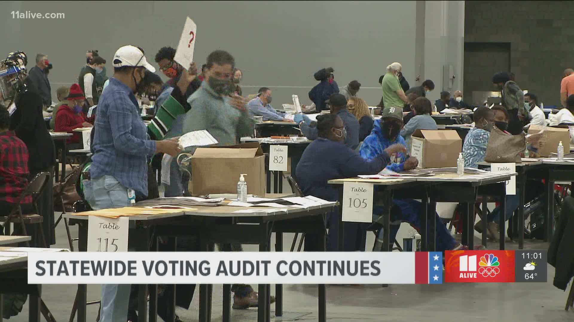 election audit update; Fulton County nearly finished with