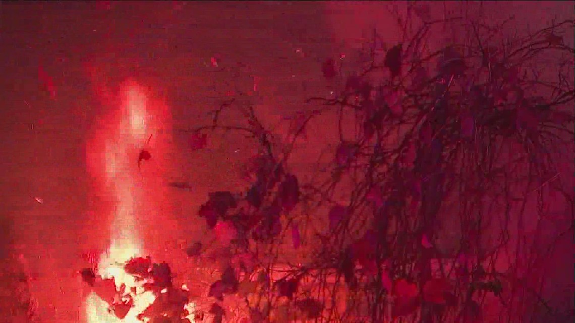 Neighbors recount moments after massive Hunter Hills house fire