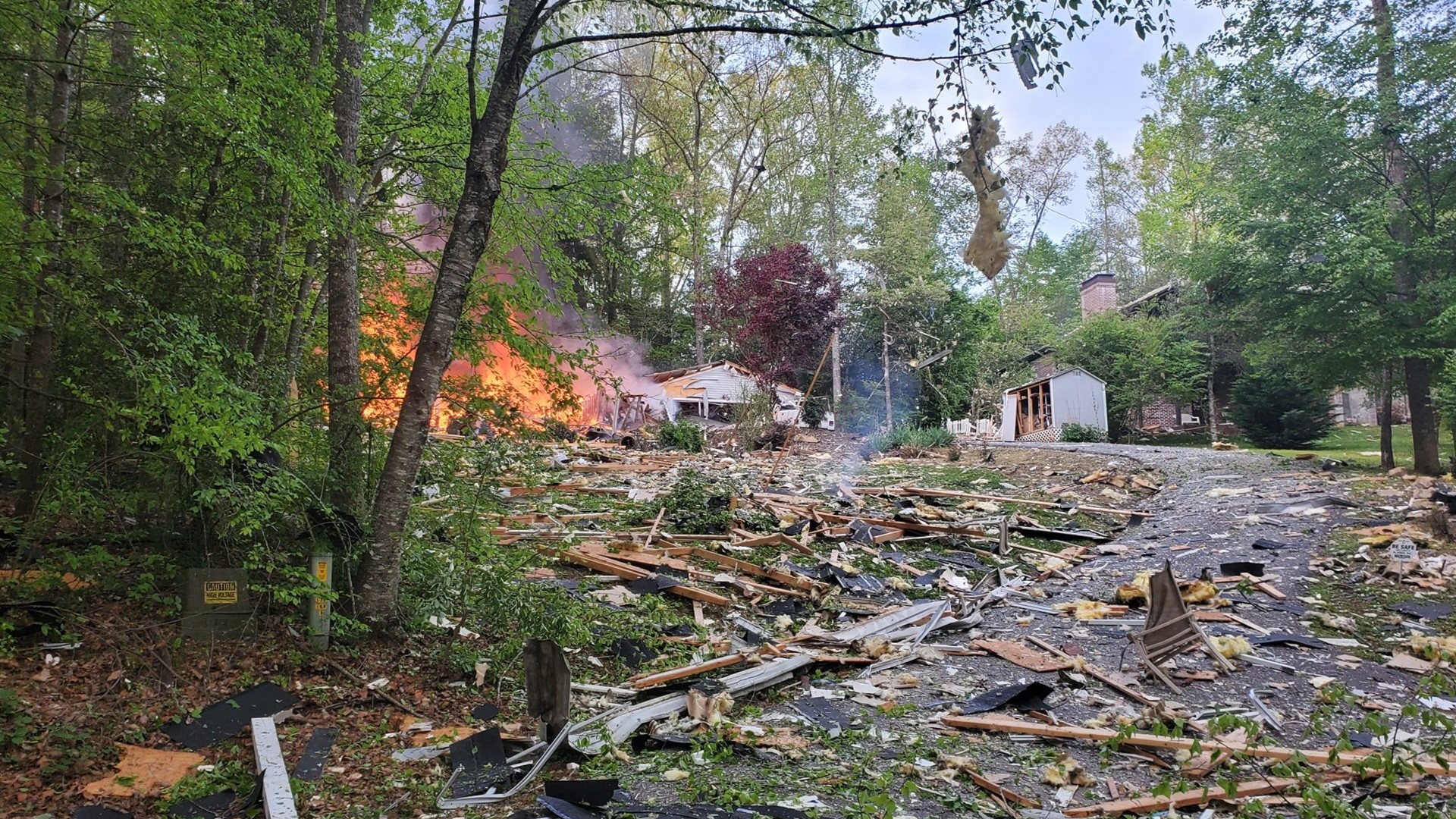 House explosion on Pauline Lane in Blairsville