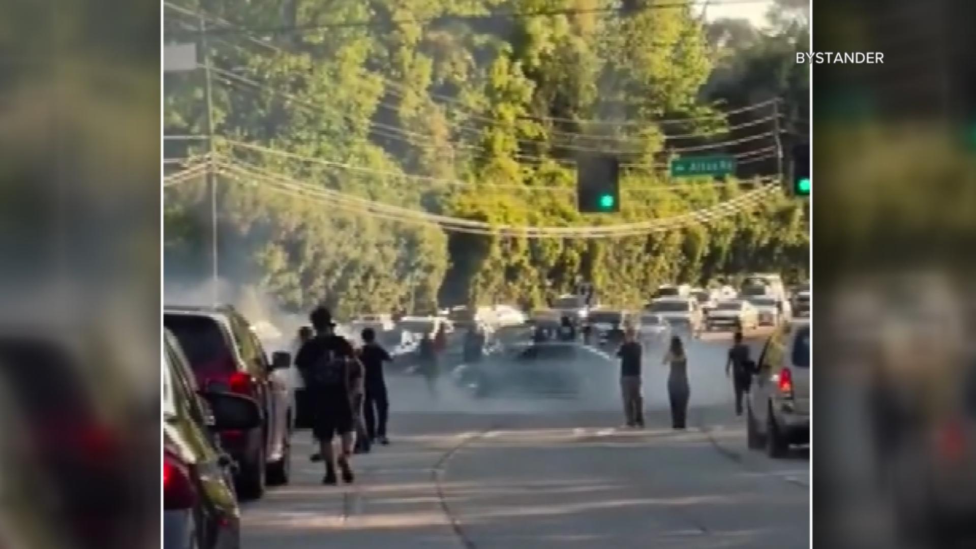 Metro Atlanta woman trapped in dangerous street takeover claims 911 ...