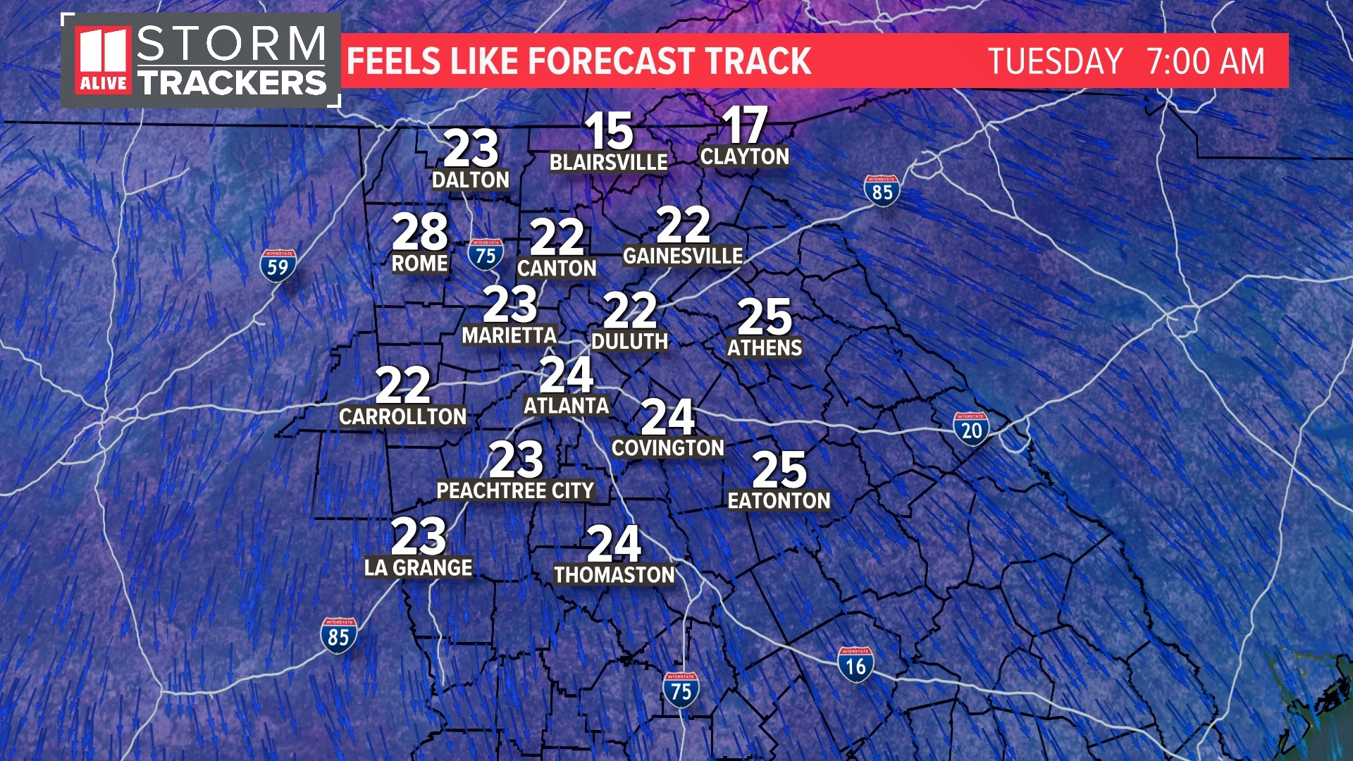 Metro Atlanta freeze watch Tuesday | Temperatures | 11alive.com