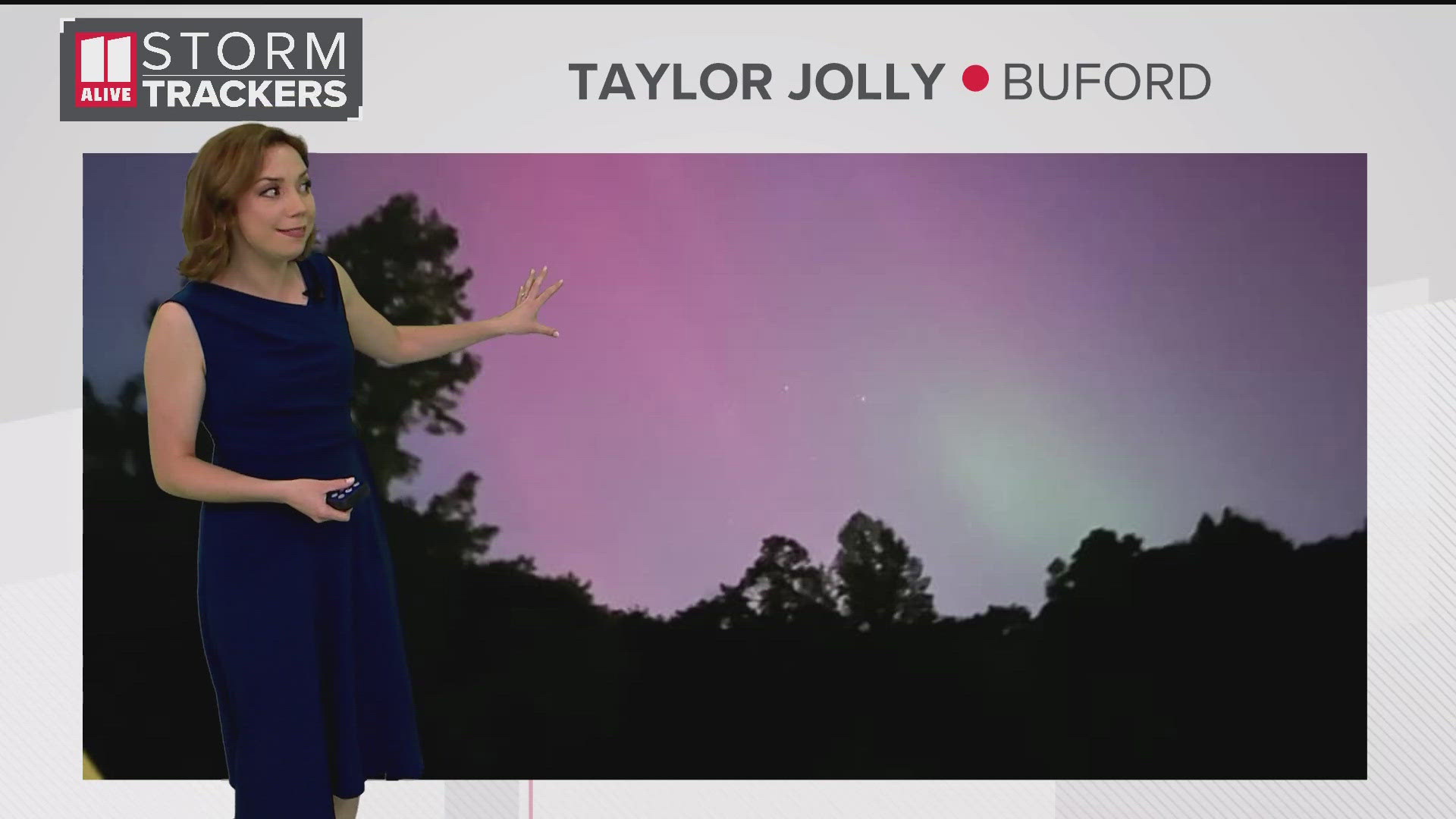 If you look north in the sky and see faint hues of red, purple, pink, or green -- that is the northern lights!