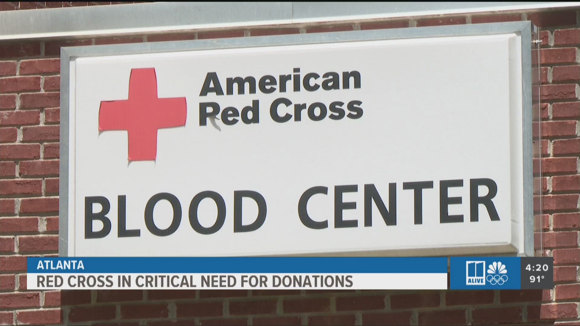 The American Red Cross is facing an emergency blood shortage amid high heat and the oncoming Tropical Storm Debbie.