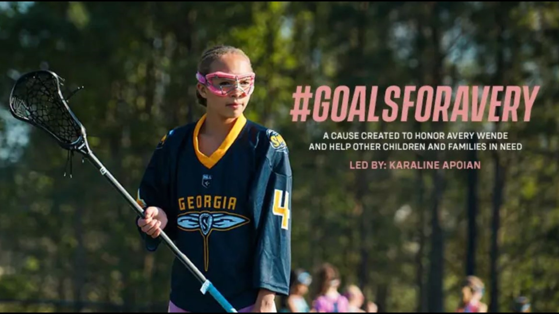 Karaline Apoian has a new goal: To honor her favorite Georgia Swarm player and help him and his family get past an unimaginable tragedy.