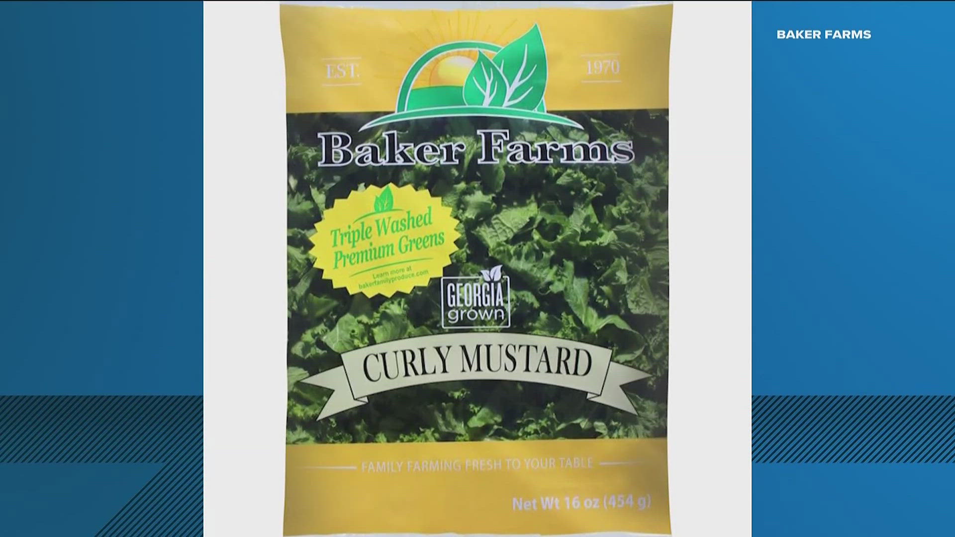 A Georgia farm issued a recall for its homegrown mustard greens due to a Listeria contamination on Monday.