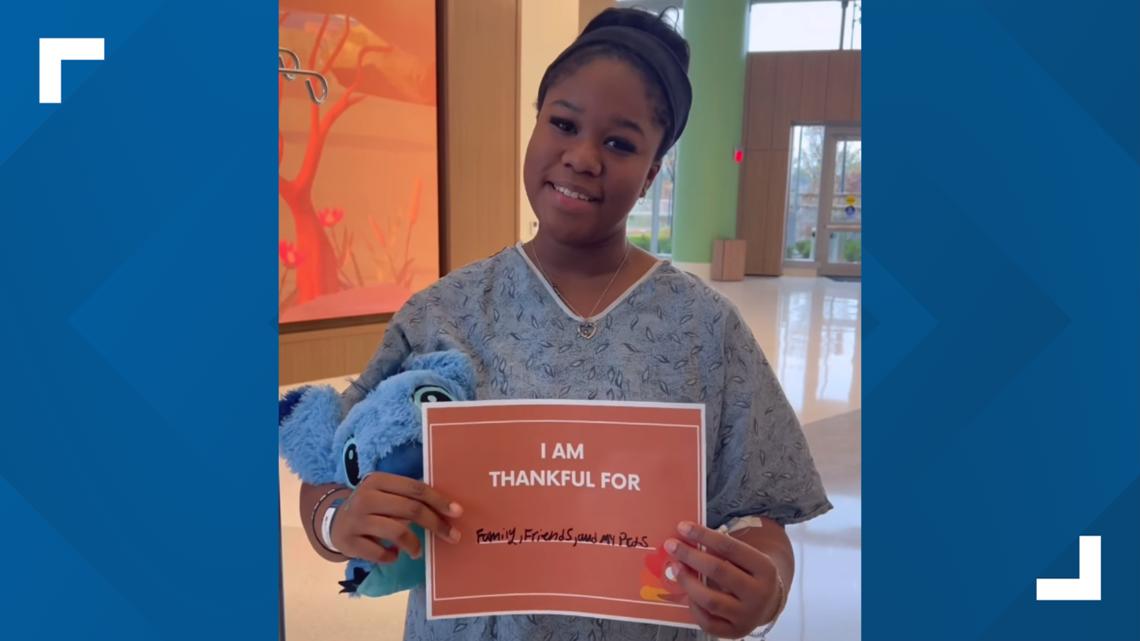 Children's Healthcare of Atlanta patients share what they're thankful for on Thanksgiving