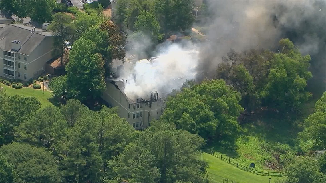 Fire on Cedar Run, Sandy Spring apartment complex