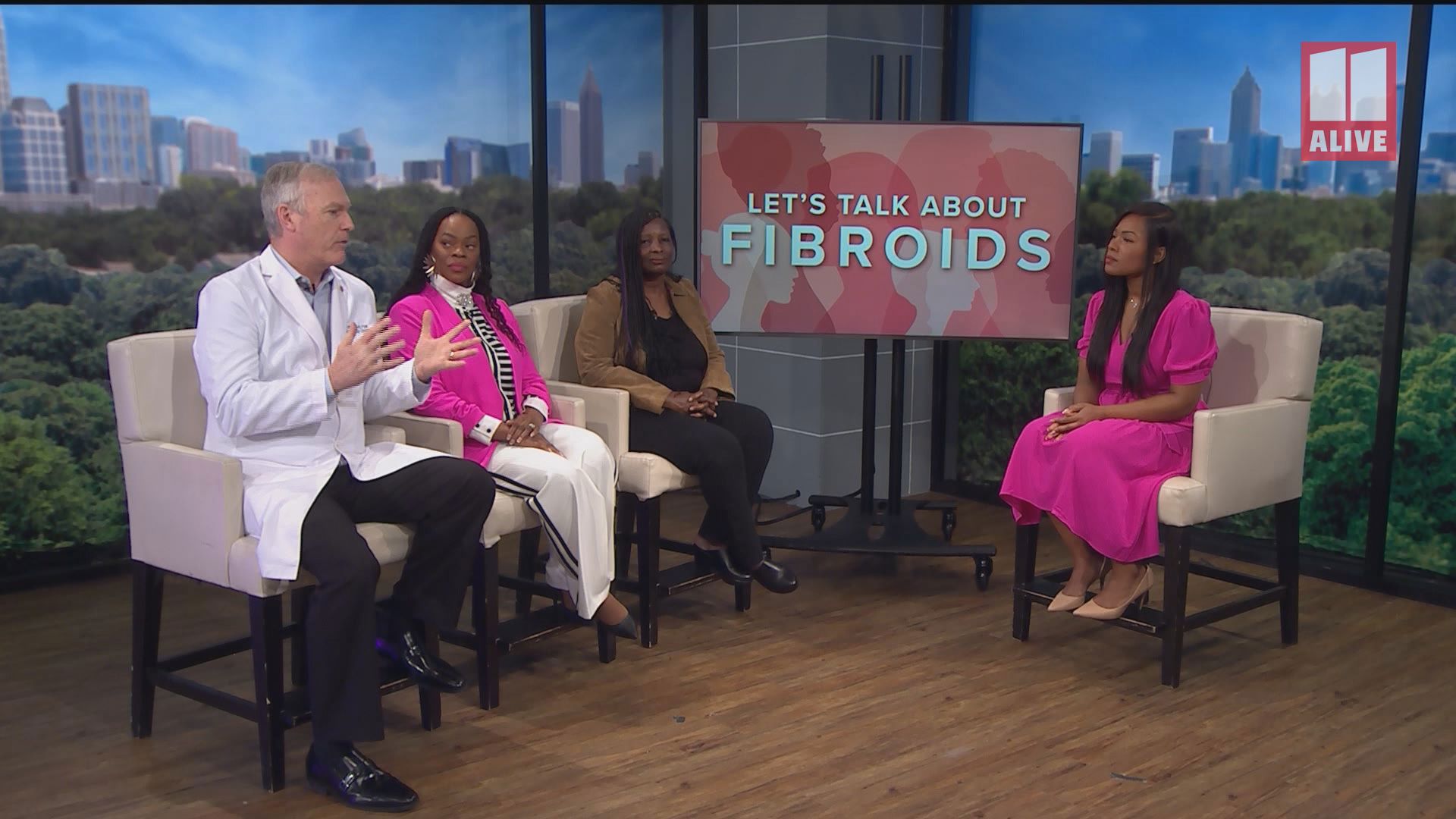 Panelists talks with 11Alive about fibroids to share the different options patients can explore.