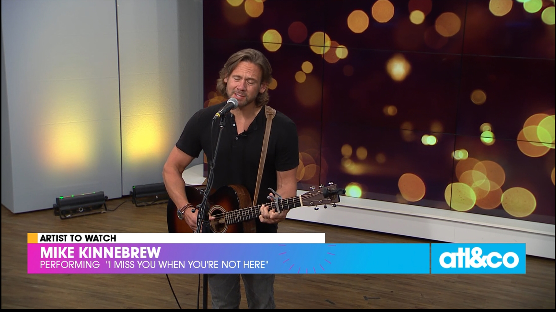 Local indie folk singer/songwriter Mike Kinnebrew performs his single 'I Miss You When You're Not Here' on 'Atlanta & Company.'