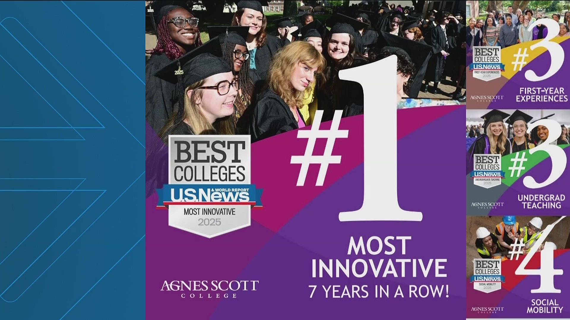 Georgia's Agnes Scott College ranks #1 most innovative college, report ...