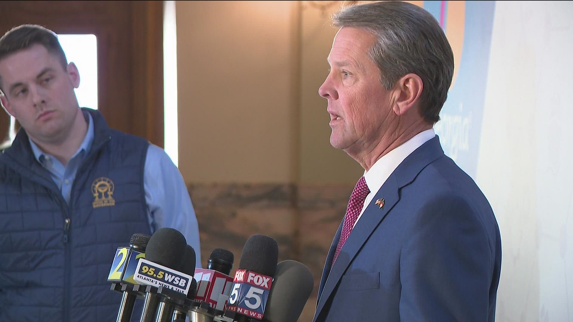 Kemp's complaint comes after Perdue filed a lawsuit against a campaign finance law the governor signed into law last year.