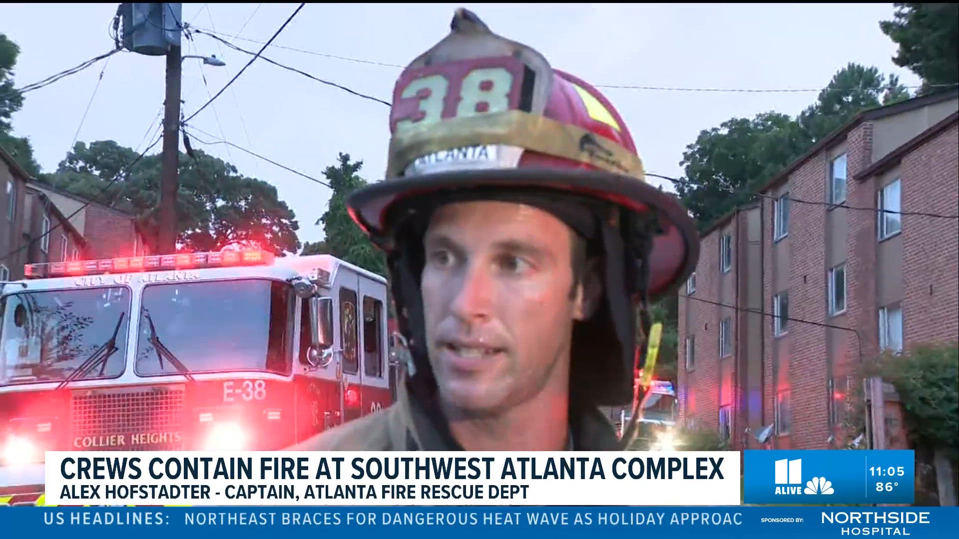 Atlanta fire crews contain apartment fire that extended to roof ...
