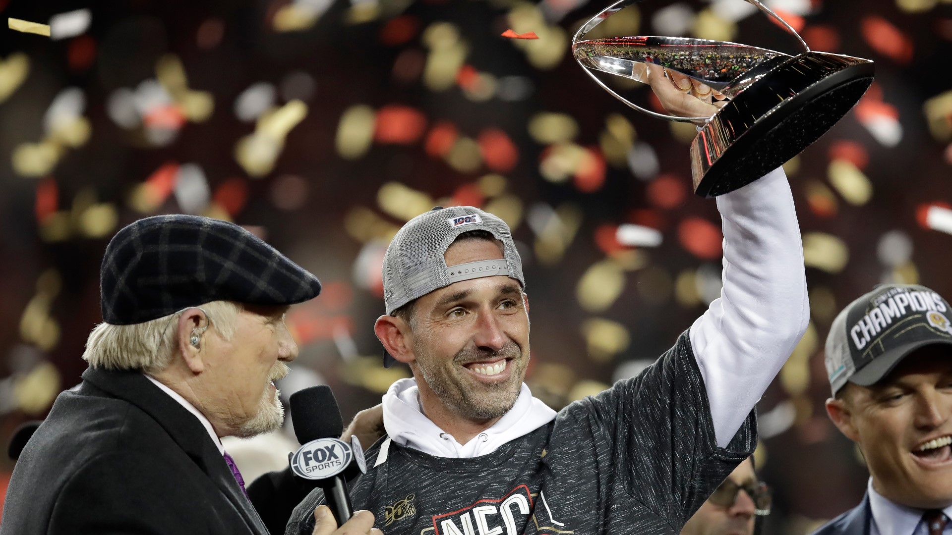 Kyle Shanahan is the head coach of the San Francisco 49ers, but in the 2017 championship game, he was the offensive coordinator for the Falcons.