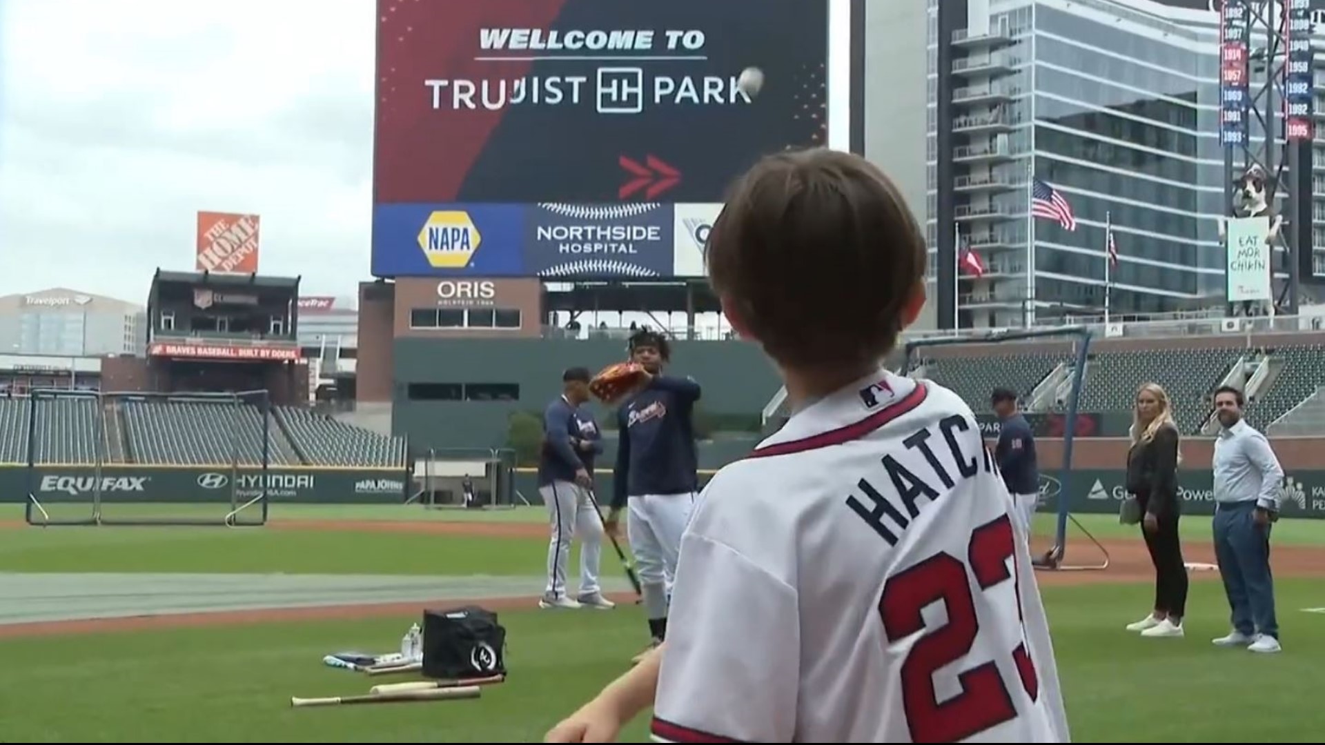 The Atlanta Braves is granting the wish of Sam Hatch who has beat his battle with a rare type of skin cancer. He will play catch with Ronald Acuña Jr Friday.