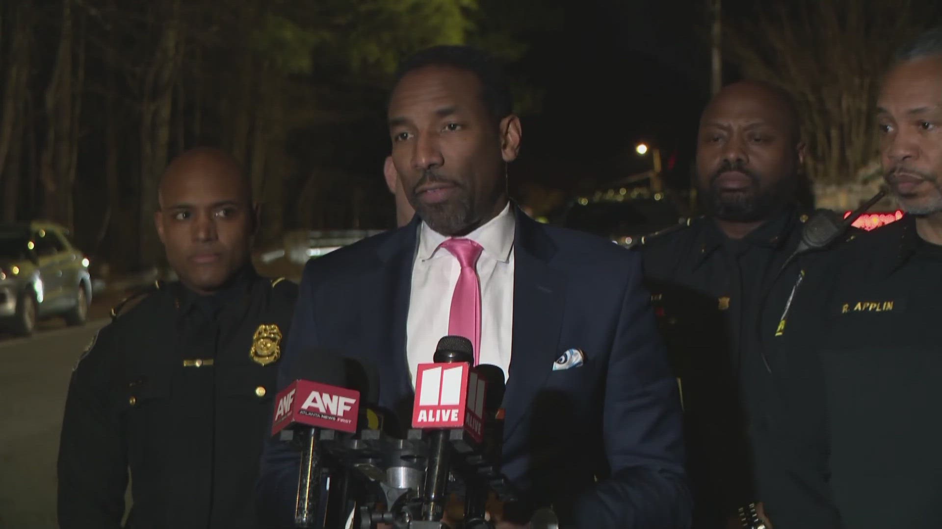 On Wednesday night, Atlanta Mayor Andre Dickens. Atlanta Public Schools Police Chief Ronald Applin and Atlanta Police Maj. Ralph Woolfolk spoke to the media.