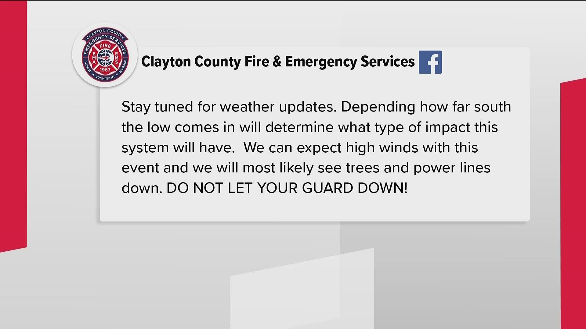 Clayton County Fire and Emergency Services asked residents to not let their guard down.