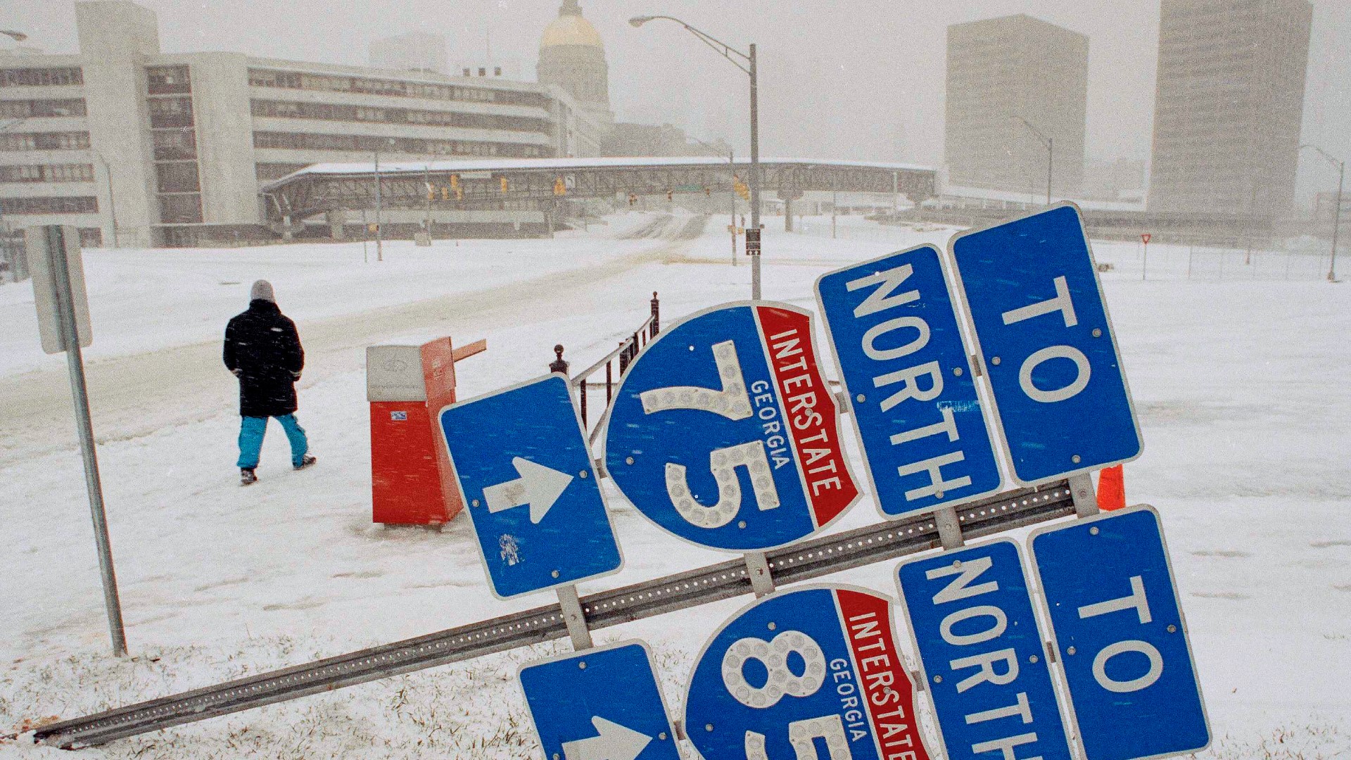 The 1993 "Storm of the Century" brought snow throughout the South.
