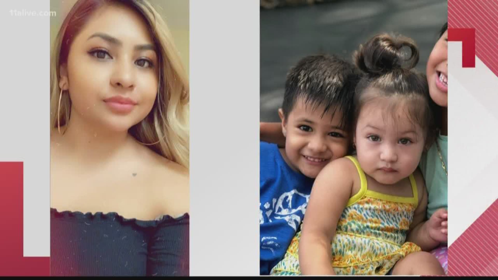 Powder Springs Police said Scarlet and Kael Lira, ages 1 and 2, along with their mother, 23-year-old Yajaira Lira Ramirez, were able to get away from their abductor