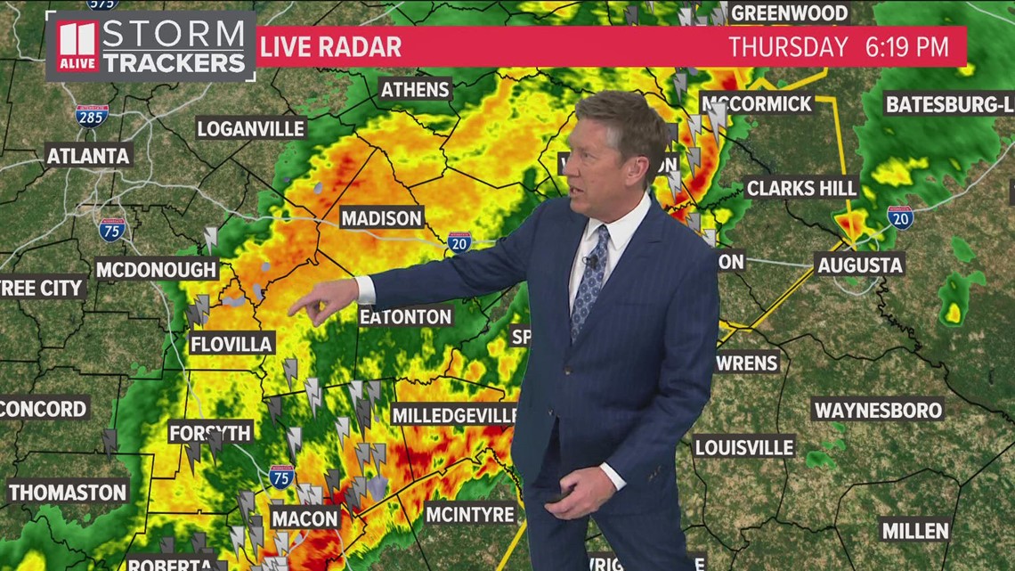 Storms clear out of metro Atlanta, leave behind damage | Thurs 6:20p update