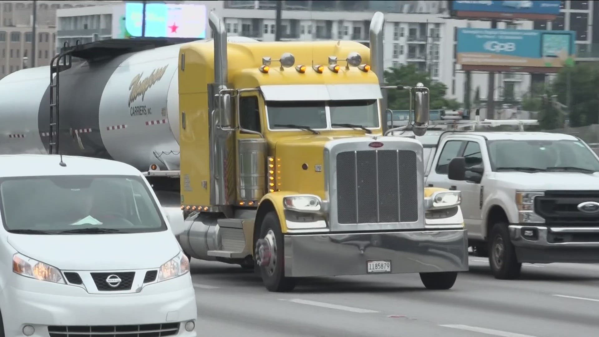 An 11Alive viewer swears she is seeing more big rigs than ever in downtown Atlanta, so we took a look.